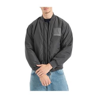 A|X Armani Exchange ASV Bomber Jacket - Heren - Bomber jackets - Grijs - XL - Polyester - Jassen