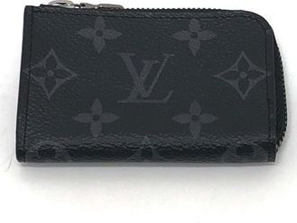 Louis Vuitton Black Monogram Eclipse Monogram Eclipse Coin Purse/Coin Case (Pre-Owned)