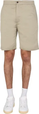 Universal Works Regular Fit Cotton Bermuda Shorts - Gray