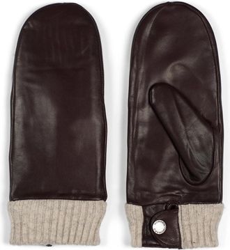 Howard London Leren Handschoenen Lucy - Dames - Handschoenen - Bruin - 7 1/2 IN - Leer - Accessoires