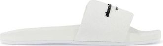 Alexander Wang Slippers met merkband - Dames - Sandalen - Wit - 40 EU - Nylon - Schoenen