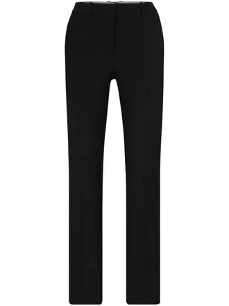 BOSS tailored trousers - women - Cotton/Virgin Wool - 40 - Black
