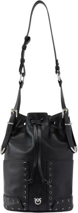 Pinko Bucket Mini Patch - - Bags - Donna - Nero - ONE SIZE