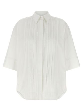 P.A.R.O.S.H. White Cotton Womens Blouse