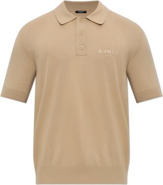 Balmain Vintage Polo met borduring - Heren - Polos - Beige - S - Katoen - Tops