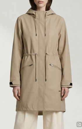 Noize Sibil Hooded Water Repellent Jacket in Sand at Nordstrom, Size X-Small
