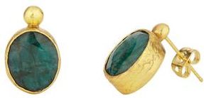 Ottoman Hands Siena Stud Earrings in Emerald at Nordstrom