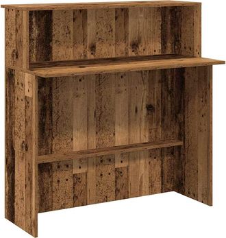 vidaXL Banco Reception Legno Antico 100x50x103,5 Cm Legno Multistrato - Vidaxl