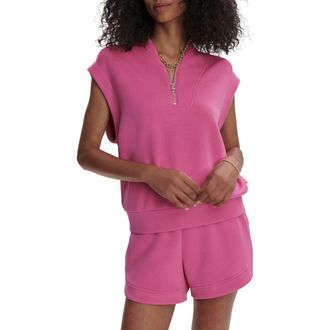 Varley Loretta Sleeveless Half Zip in Ibis Rose at Nordstrom Rack, Size Medium