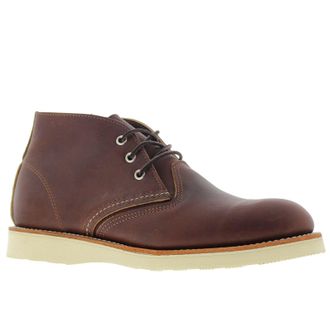 Red Wing Shoes Classic Chukka 3141 Leather Mens Ankle Boots - Dark Brown - Size:UK 10.5