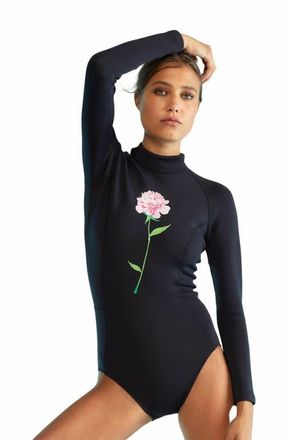 Cynthia Rowley Cruz Wetsuit in Black at Nordstrom, Size X-Small