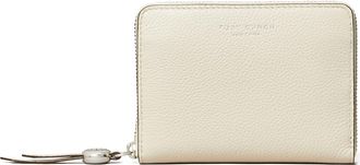 Tory Burch Romy Medium Leather Zip Wallet in Light Cream at Nordstrom