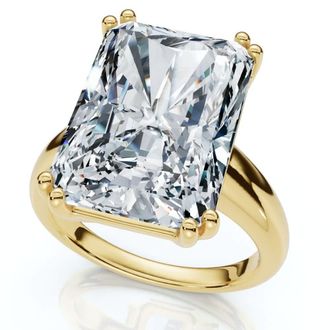 Pompeii3 Certified 7Ct Radiant Cut Diamond Engagement Ring 14k Gold Lab Grown