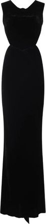 Rick Owens Elegante Open Rug Avondjurk - Dames - Avondkleed - Zwart - M - Kleedjes