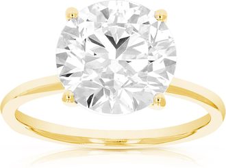 Vir Jewels 3 cttw Lab Grown Diamond Engagement Solitaire Ring in 14K Yellow Gold For Women