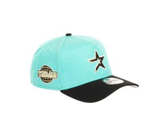 New Era Houston Astros MLB World Series 2005 Sidepatch Cooperstown Mint Black 9Forty A-Frame Snapback Cap