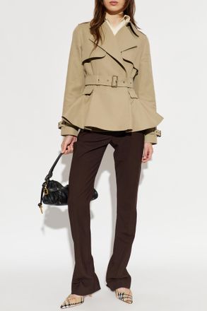 Burberry Short Trench Coat Pembury, Womens, Beige