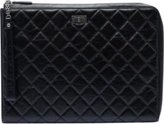 Chanel Pre-owned Vintage Clutch - Dames - Vintage Clutch - Zwart - ONE Size - Leer - Vintage