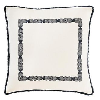 Ballard Designs Selene Embroidered Pillow Cover - Cornflower 12 x 20 - Ballard Designs