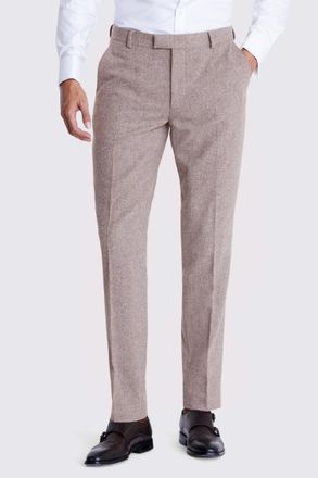 Moss Slim Fit Stone Donegal Trousers