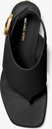 Michael Kors Kya Flex Leather Thong Sandal