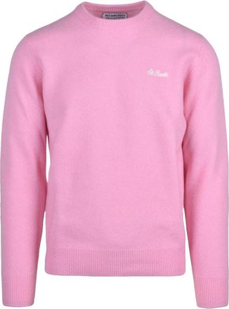 MC2 Saint Barth Pullover met ronde hals - Heren - Ronde hals truien - Roze - S - Wol - Truien & Vesten