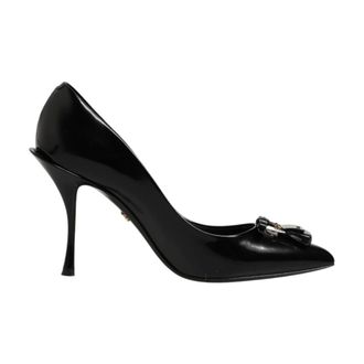 Dolce & Gabbana Dames, Schoenen, Zwart, Maat: 36 EU Leer