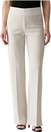 Joseph Ribkoff Broeken, Dames, Beige, XL, Polyester, Wijde Pijpen Broek