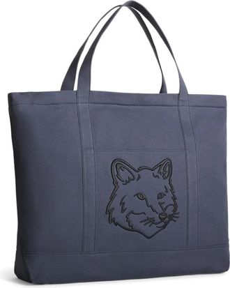 Maison Kitsuné Tassen, unisex, Blauw, ONE Size, Stijlvolle Handtas voor Dagelijks Gebruik