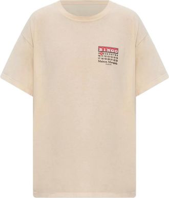 Maison Margiela logo-print T-shirt - Neutrals