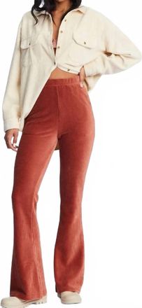 Billabong Hit A Cord Flared Trouser In Sweet Chocolate