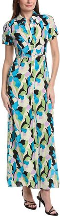 Diane Von F&uuml;rstenberg Collared Silk Shirtdress