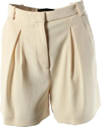 Pinko Rosa Short - Dames - Bermuda - Beige - XS - Polyester - Korte Broeken