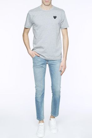 Comme Des Gar&ccedil;ons Comme Des Gar&ccedil;ons Play Patched T-shirt, Mens, Grey