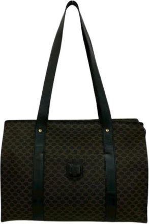 Celine Pre-owned Leder & PVC Tote Bag - Dames - Vintage Shopper - Zwart - ONE Size - Leer - Vintage