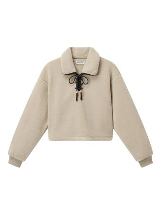 Low Classic lace-up sweatshirt - women - Polyester - M - Neutrals
