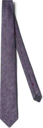 Brunello Cucinelli paisley-print silk tie - men - Silk - One Size - Purple