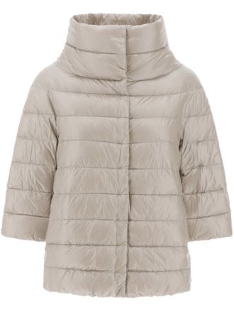 Herno Ultralight Oversized Puffer Coat With Snap Button Closure