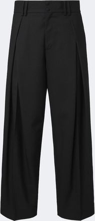 Dolce & Gabbana Pantalones anchos de lana plisados