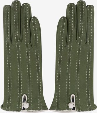 Sermoneta Gloves Handschuhe aus Leder mit Steppn&auml;hten