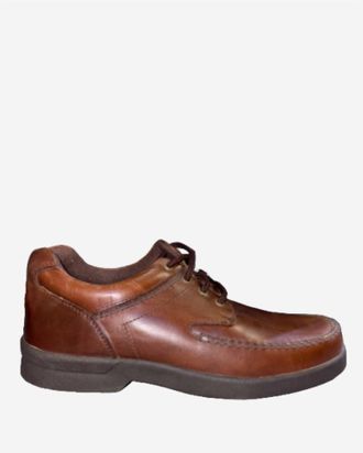 Deer Stags Mens Spokane Oxford Shoes In Dark Brown