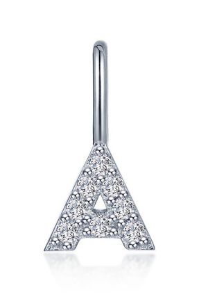 Lafonn Letter Charm Pendant in Silver A at Nordstrom