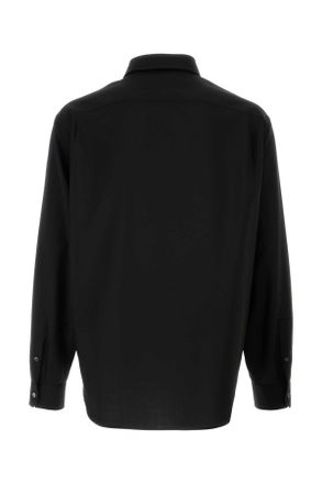 Loewe Black Exterior: Wool Camicie Shirt