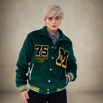 Members Only Womens Corduroy Varsity Jacket