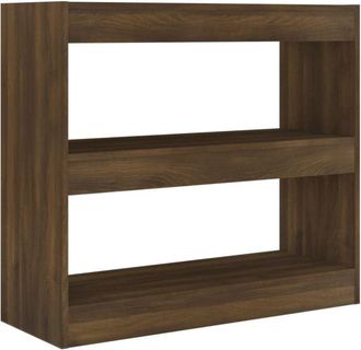 vidaXL Estanter&iacute;a/divisor De Espacios Roble Marr&oacute;n 80x30x72 Cm Vidaxl