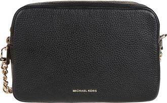Michael Kors Medium Bryant Double Zip Camera Crossbody Bag - Dames - Schoudertassen - Zwart - ONE Size - Leer - Tassen