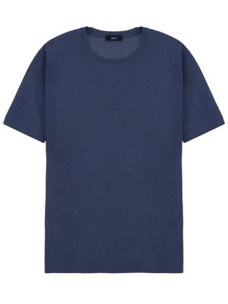 Herno Plain White Cotton Crewneck T-Shirt