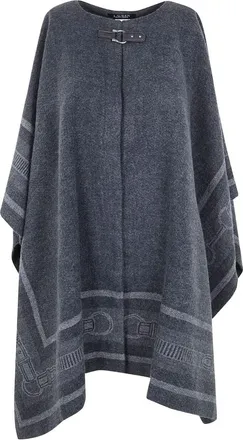 Ralph Lauren Bltng Jacquard Poncho Cape