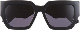 Kurt Geiger 55mm Square Sunglasses in Black at Nordstrom Rack