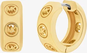 Michael Kors Logo Huggie Earrings